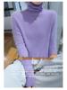 Women's Mink Cashmere Turtleneck Sweater - Short-Sleeved, Loose Fit, Autumn/Winter Warm Knitwear