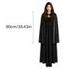 1Pc Velvet Hooded Cape, Halloween Cloak Robe Unisex Witch And Elf Cosplay Accessory Suitable For Costume Masquerades, Devil And Vampire Dark Outfits