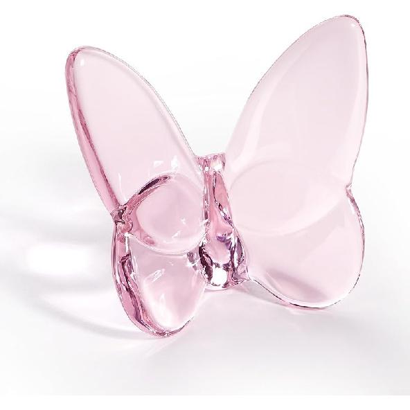 For Crystal Butterfly Figurine, Lucky Butterfly Ornaments, Glass Butterfly Statue, for Crystal Home Decor for Living Room,Table(Pink) (Blue)