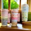 Flowers Garden Travel Coffee Tumblers Ceramic Inner Liner Tumbler Stainless Steel Cup with Lid & Straw Coffee Mug Holiday Gifts