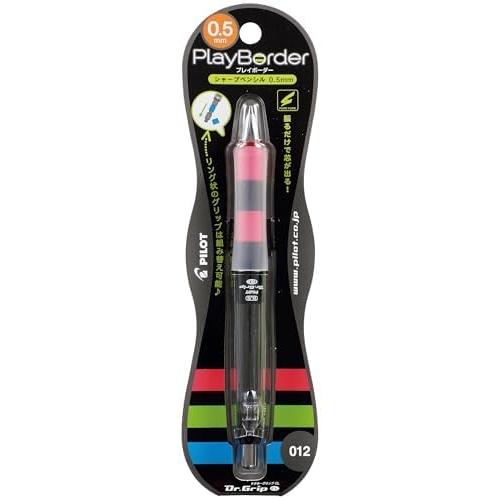 Pilot Doctor Grip CL Play Border Mechanical Pencil 0.5mm Black/Pink - Ergonomic Writing Tool