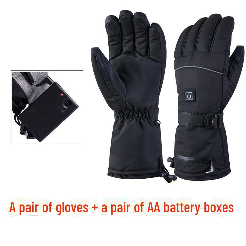 Herren Beheizte Winter Touchscreen Wasserdichte Ski- & Motorradhandschuhe