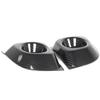 For Fiat 500 2011-2015 Real Carbon Fiber Car Front Bumper Fog Lamp Frame Cover Trim Stickers Car Exterior Accessories
