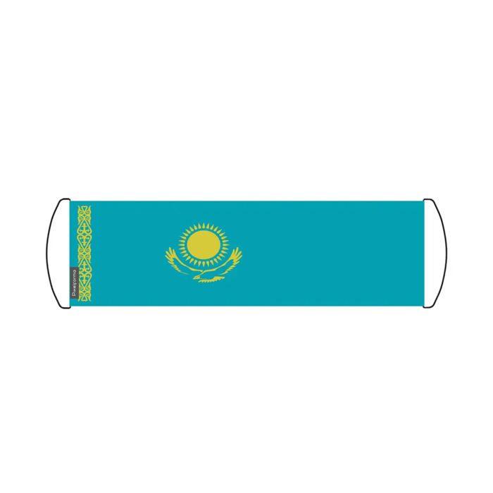 Drapeau - Kazakhstan - 24 X 70 Cm - Polyester - Imperméable - Recto/Verso