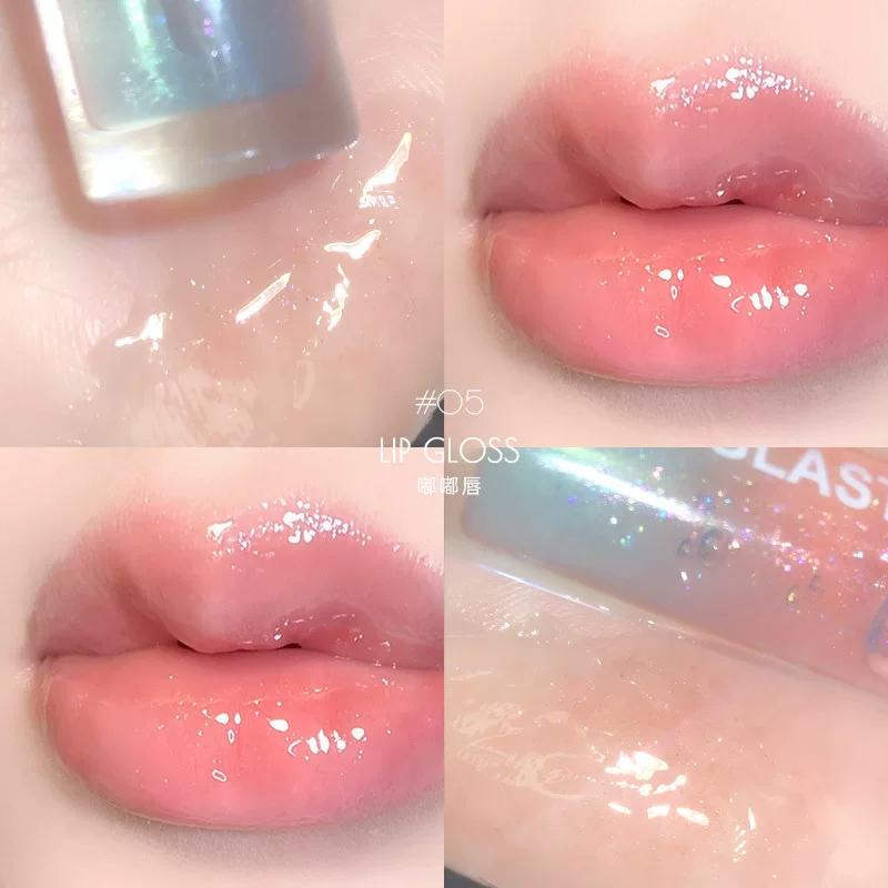 Transparent Water Light Lip Gloss Hydrating Glass Lip Lip Gloss Protection Lip Gloss Wet Female Lip Lacquer Full Lips Student Mirror