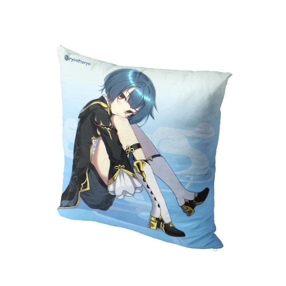 Anime Cartoon Genshin Series Printed Pillowcase Cute Kawaii Pink Bedside Bedroom Sofa Cushion Cover Body Pillow Case x