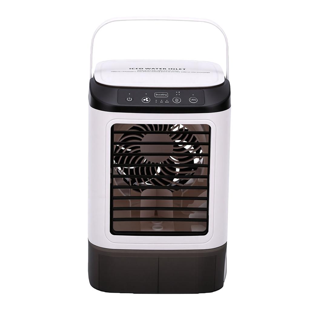 Portable Air Conditioner Mini Air Cooler Humidifying Fan with 3 Speed 2 Mist Cooling for Desk Nightstand Home Office