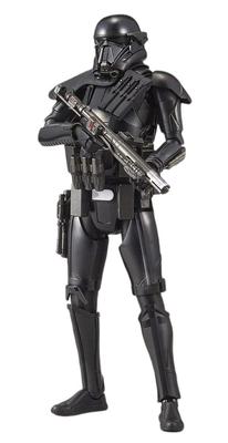 BANDAI SPIRITS Star Wars Death Trooper Kit de Modelo de Plástico Pré-Colorido na Escala 1/12, Preto