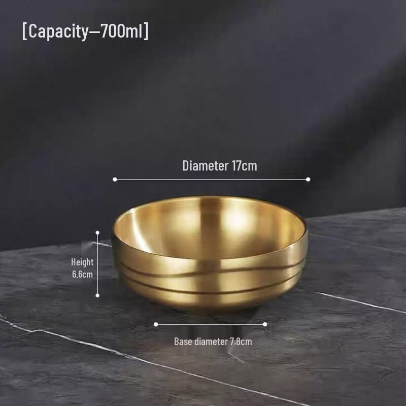 ZISIZ 304 Stainless Steel Double-Layer Ripple Bowl