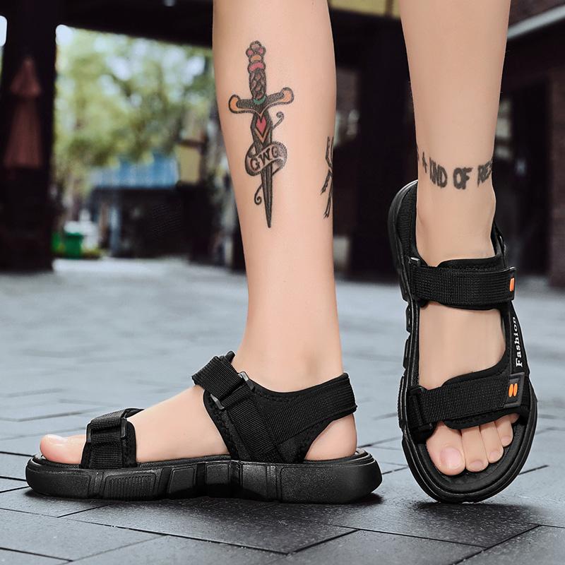 Men's Summer Outdoor Wear Breathable Casual Wear-Resistant Sport Casual Beach Slippers Rubber Sole Adult Men's Sandals