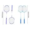 1Pair Shuttlecocks Racquet Light Weight Badminton Racket Set Professional Double Badminton Racquet for 2 Players Playing