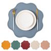 Bloemvormige Tafelmat Effen Kleur Hittebestendige Placemats Keukentafelgerei
