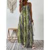 Spring and Summer European and American Women's Women's Printed Sling Dress Women