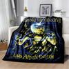Rock Band I-Iron M-Maiden Printed Blanket Kids Warm Blankets Flannel Soft and Comfortable Blanket Bed Linings Birthday Gift