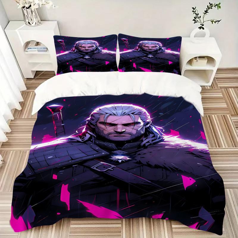 3pcs Witcher Bedding Set. Soft and Comfortable with No Core Included (1x Duvet Cover + 2x Pillow Covers) yy251010158