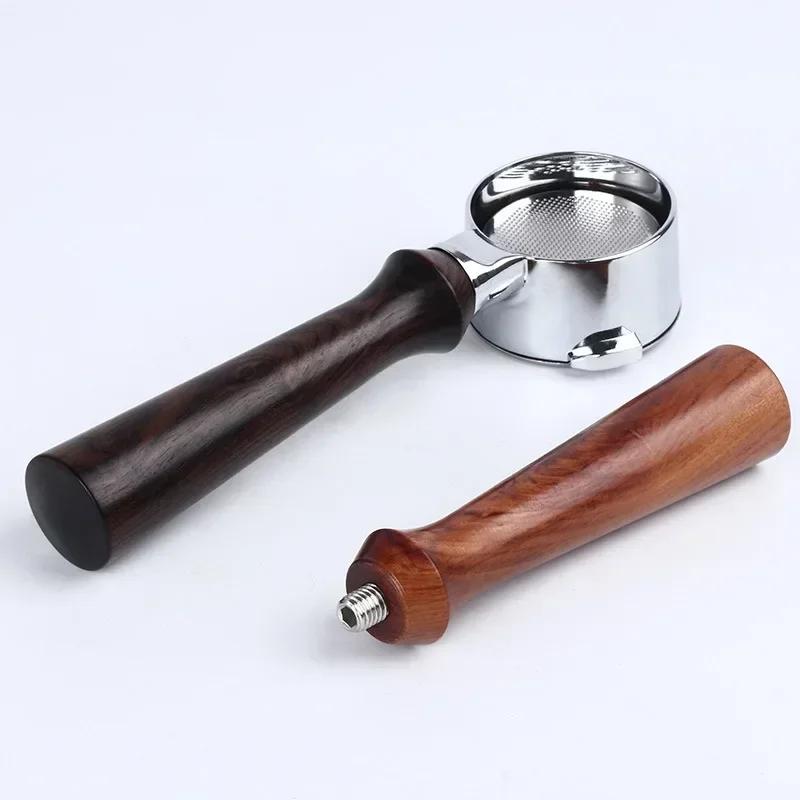 DIY  M10/M12 Thread Portafilter Handle for Italian Coffee Machine Solid Wooden Coffee Accessories Replacement