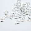 10Pcs Pure Copper Plated O Spring Clasps Round End Connectors For DIY Bracelet Jewelry Making Accessories