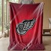 Coperta in Flanella e Pile Detroit Red Wings Coperta Calda e Accogliente per Divano Letto Viaggio Uso in Tutte le Stagioni