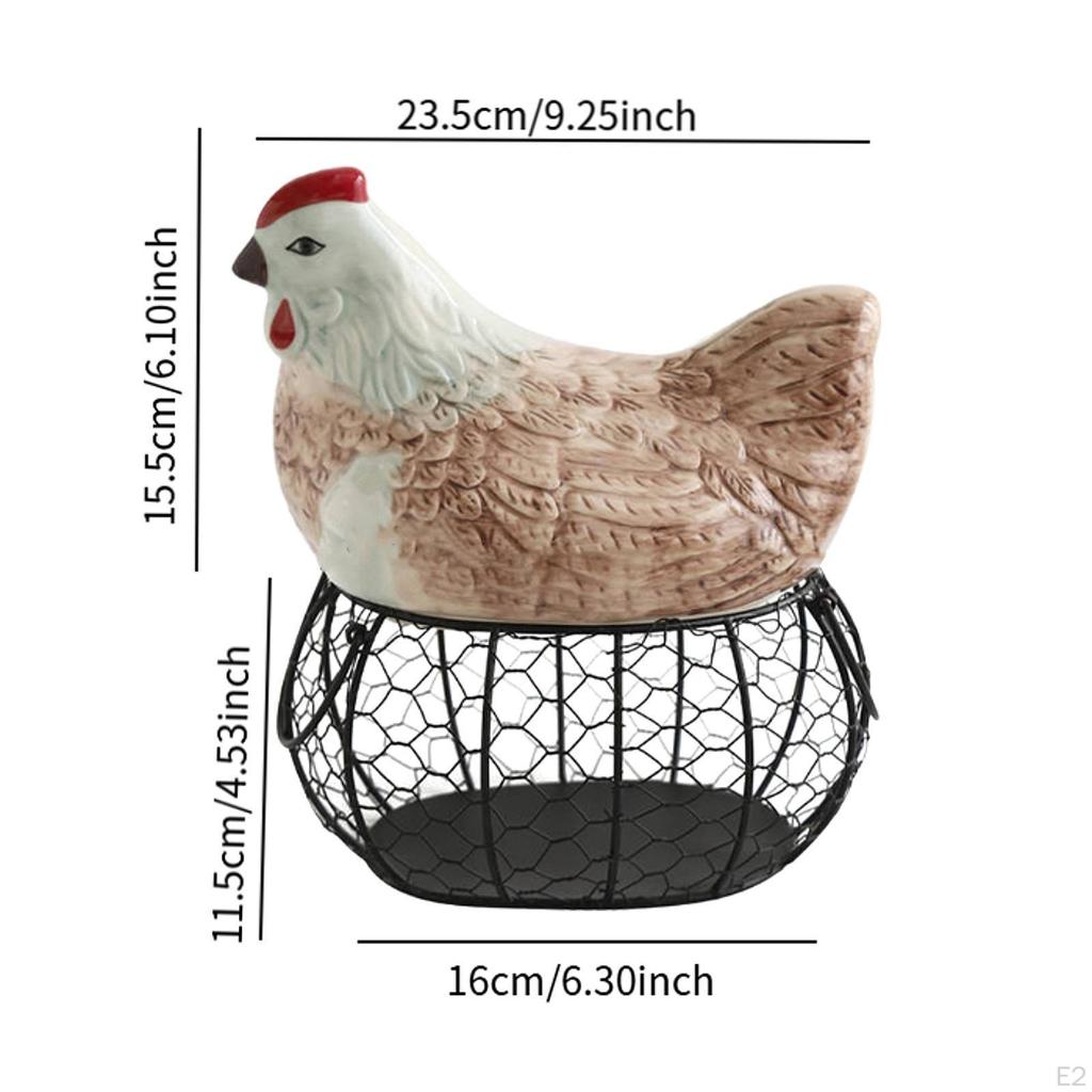 Egg Storage Basket,Chicken Holder Container for Countertop