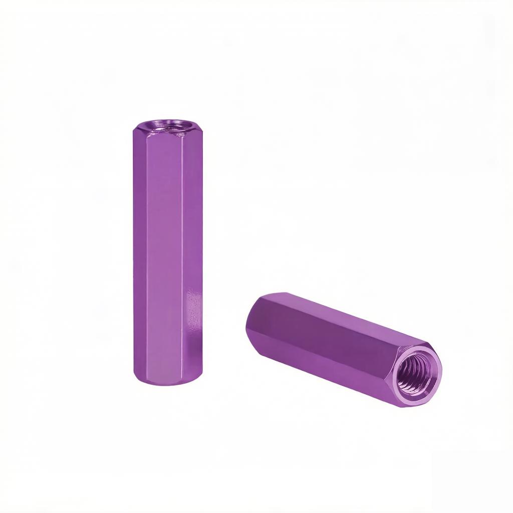 

Colourful Aluminum Hex Standoff Spacer M4 M5 M6 Aluminium Alloy Female Threaded Sleeving Hexagon Studs Nuts Screw For RC Parts M4x3.2mm-2pcs фіолетовий