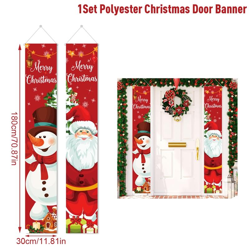 Christmas Door Decoration Merry Christmas Decorations For Home 2025 Navidad Noel Kerst Natal Xmas Ornaments New Year Gifts 2025