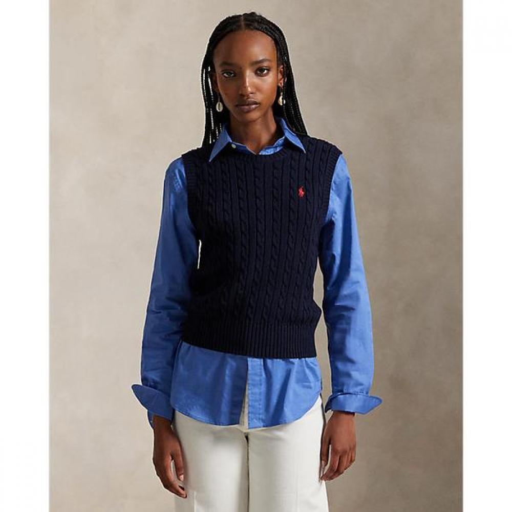 Polo Ralph Lauren Women S Cable Knit Cotton Sweater veSt wmpoSwenc021514400 XS