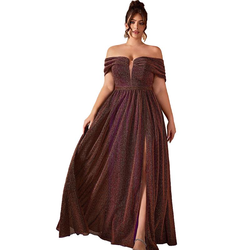 

Элегантное вечернее платье большого размера с длинной юбкой - Достойное платье для выпускного 4XL 2XL