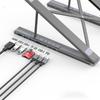7in1 Laptop Stand Choetech HUB-M48 PD USB-C SD TF USB-A HDMI 100W + USB-C Cable - Gray