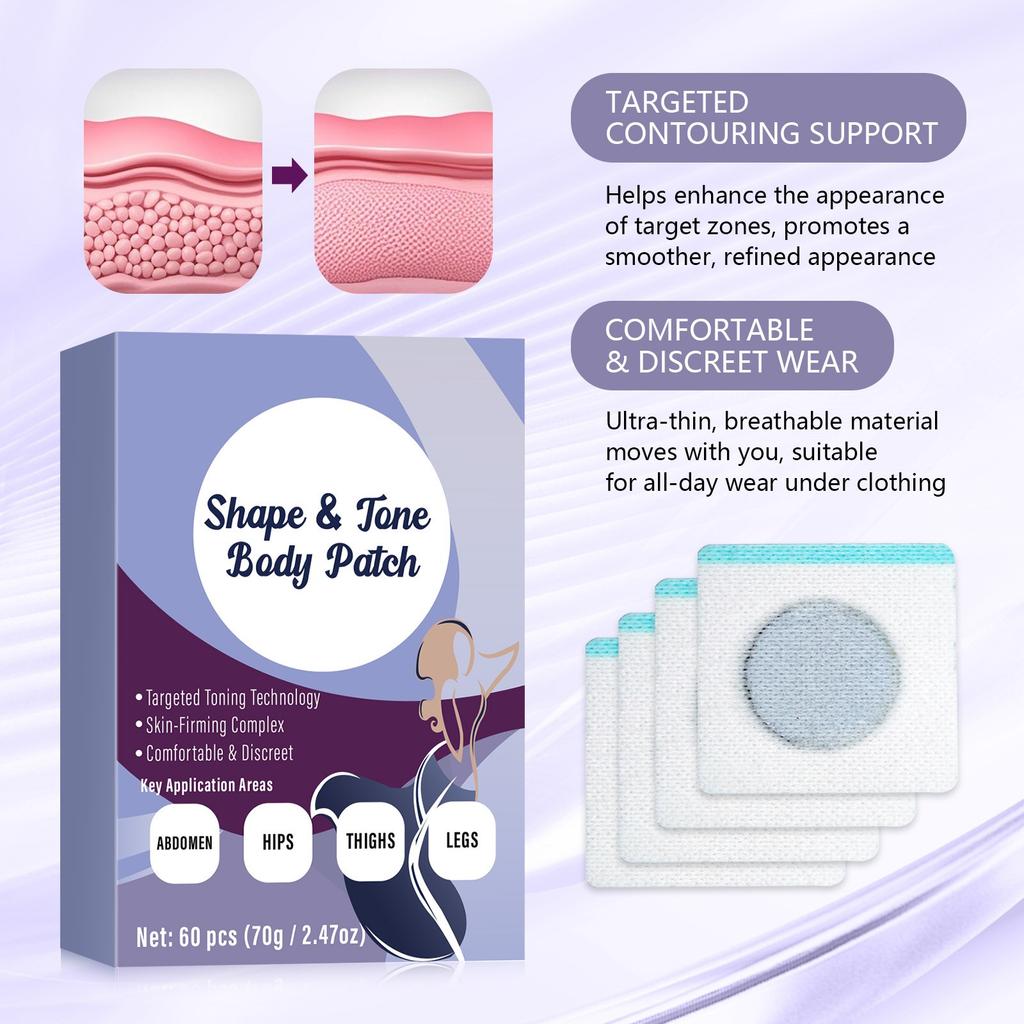 Body Patch Hip Leg Shaping Firming Skin Slimming Navel Patch 1 Box/60 Pieces