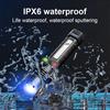 High Power Flashlight White/Red Green Light 3 Colors Multifunctional Rechargeable Zoom Flashlight Outdoor Camping Hunting Torch