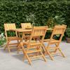 Vidaxl 5-Piece Garden Furniture Set, Solid Teak Wood