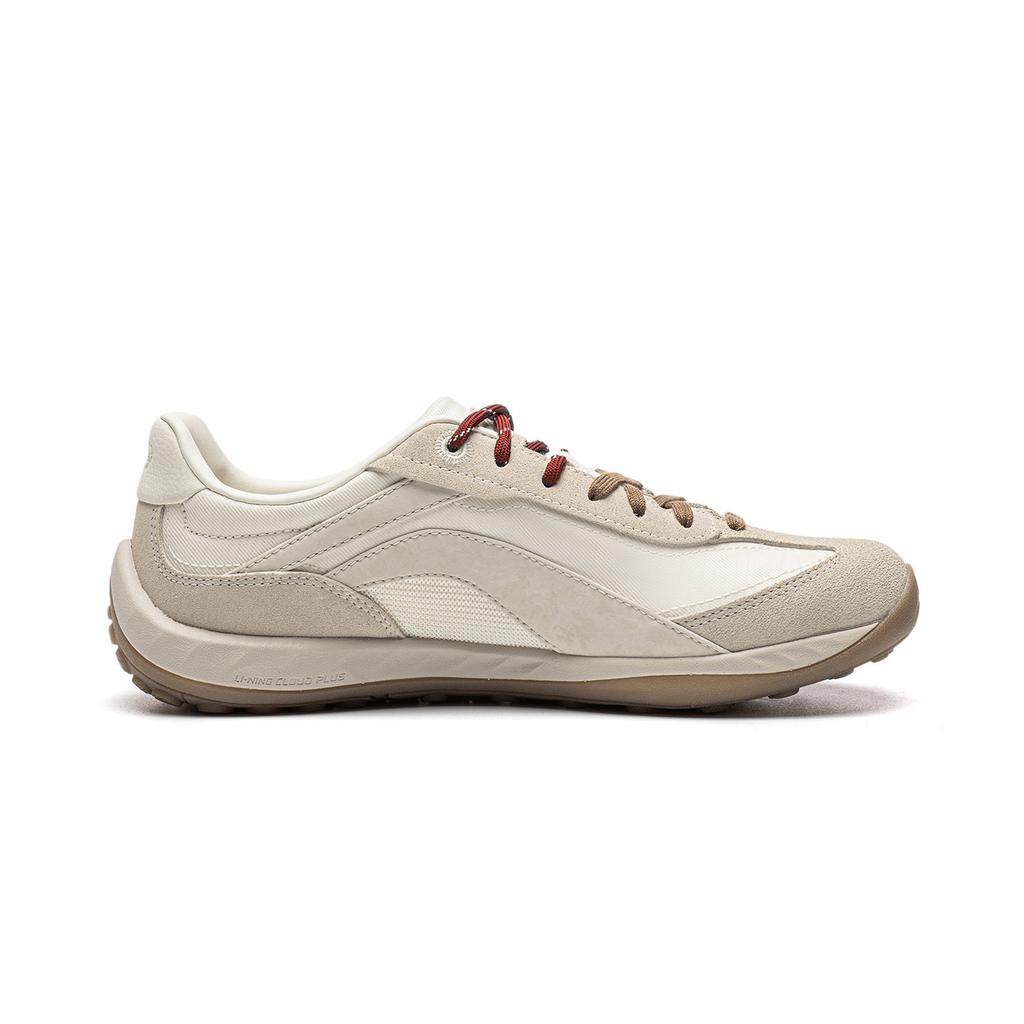 Li Ning Film Stream Casual Shoes Unisex Low Top Oyster Gray Ecru AGCW150-1