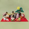 Mid-Autumn Festival Mooncake Box with Cat & Rabbit Resin Ornaments