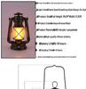 2025 Outdoor LED Table Lamp - Retro Hurricane Style Camping Atmosphere Light
