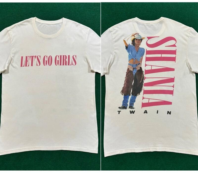 Shania Twain Let’s Go Girls 2 Side White Short Sleeve Unisex T Shirt