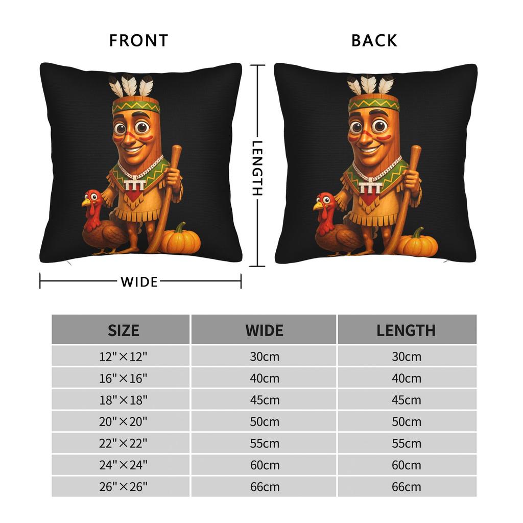 Pillow Cover Season Turkey Hunting Thanksgiving Meme Funny Pillow Case For Sofa Bedroom Home Decor Pillowcases