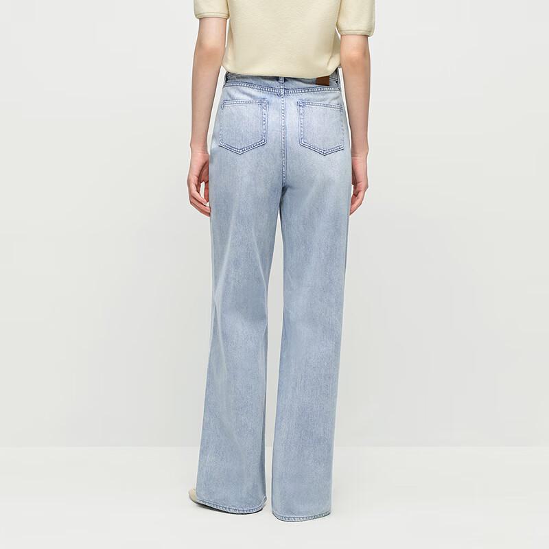 OVVOVV Women's Mid-Waist Wide-Leg Denim Jeans