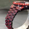 Luxury Diamond Watch for Men Fashion Bling Iced Out Day Date Watches Hip Hop Stainless Steel Quartz Man Clock