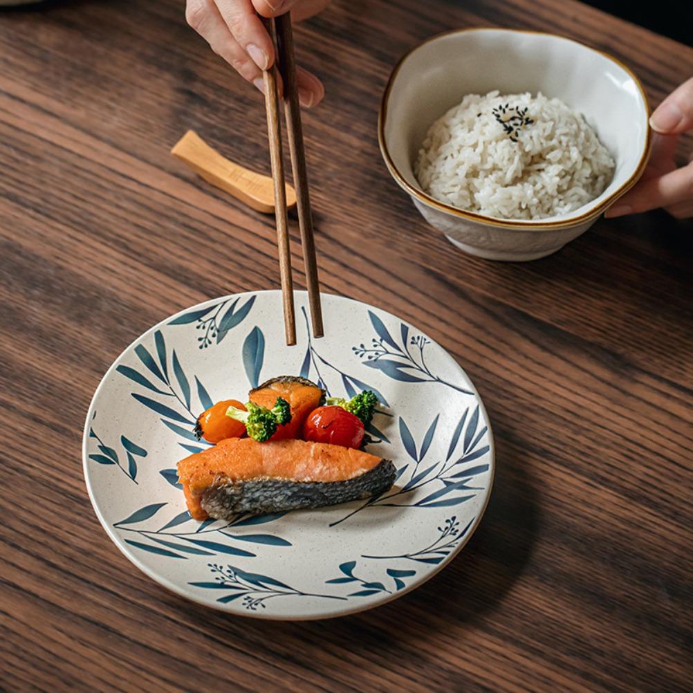 7-inch Vintage Style Salad Plate Ceremonial Ceramic Dishes Home Restaurant Dessert Plate Kitchen Plate Home Decoration Gift