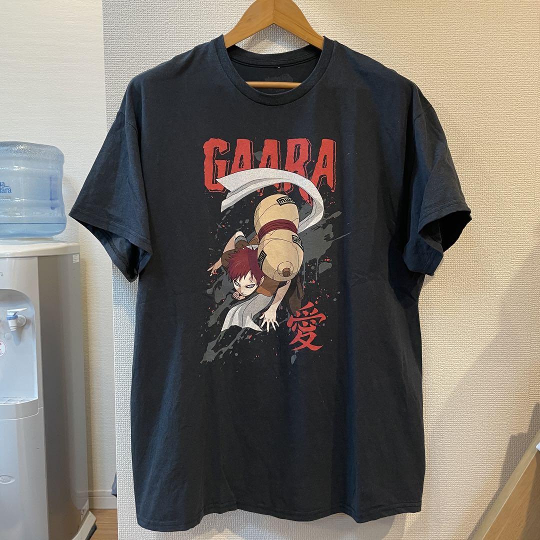 

[USED] NARUTO GAARA Gaara T-shirt, anime, black, size XL