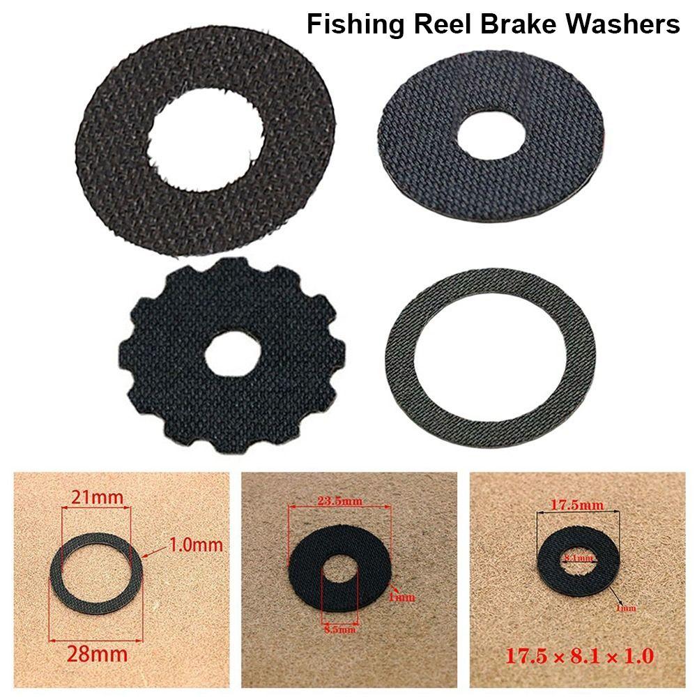 1Pcs 1mm Carbon Fiber Fishing Reel Brake Washers Drag Washers Black Fishings Tools Accessories for Baitcasting Drum Reels