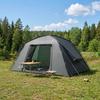 Cabin Tent with Roof Olive Green 400 x 210 x 180 cm Polyester