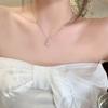Temperament water drop zircon pendant necklace women's light luxury niche high-end design clavicle chain new neck chain