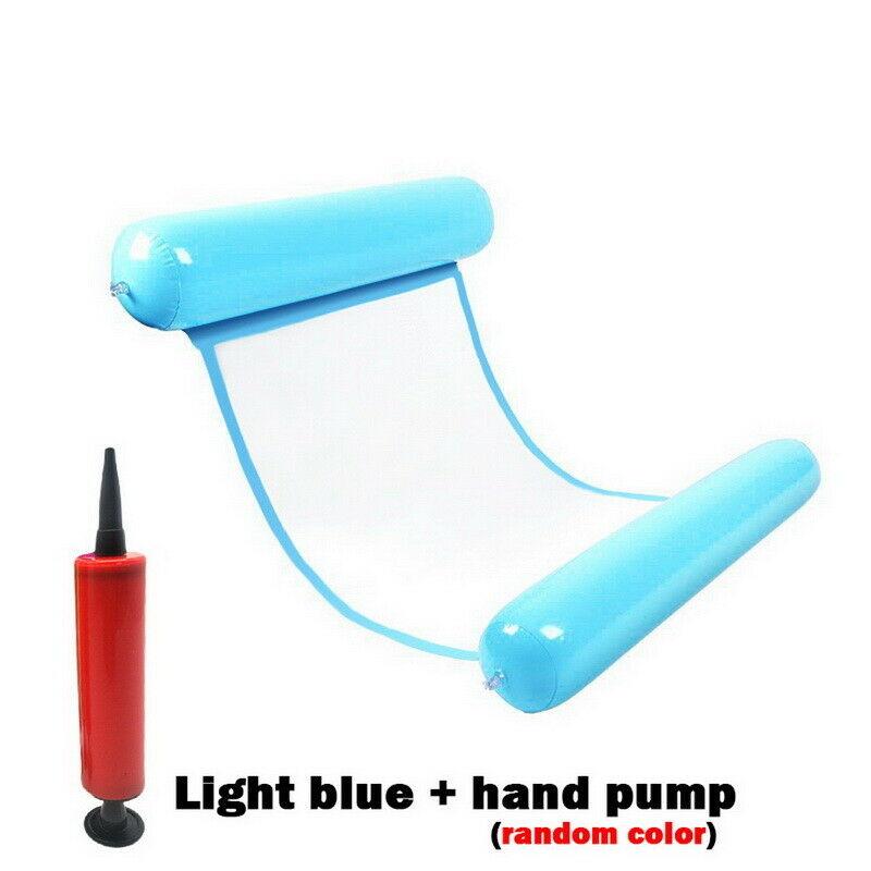 Inflatable Water Floating Hammock Float Pool Lounge Bed Swimming Chair Summer