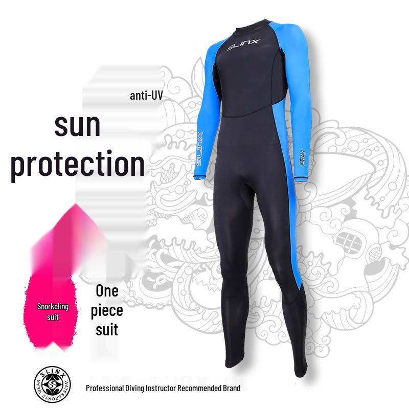 Unisex Quick-Dry Lycra Wetsuit - SLINX One-Piece Waterproof Sunscreen Jellyfish Suit for Surfing and Swimming