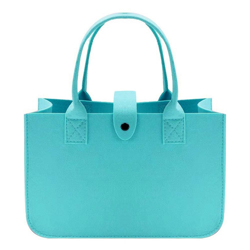 New Women Bag Felt Cloth HandBag Female Large Capacity Totes Ladies Solid Color Travel Shopping Bags Purses