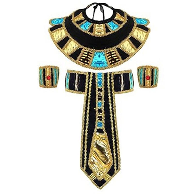 Snake Headpiece Egyptian Belt Egyptian Collar Wristbands for Women Man Halloween