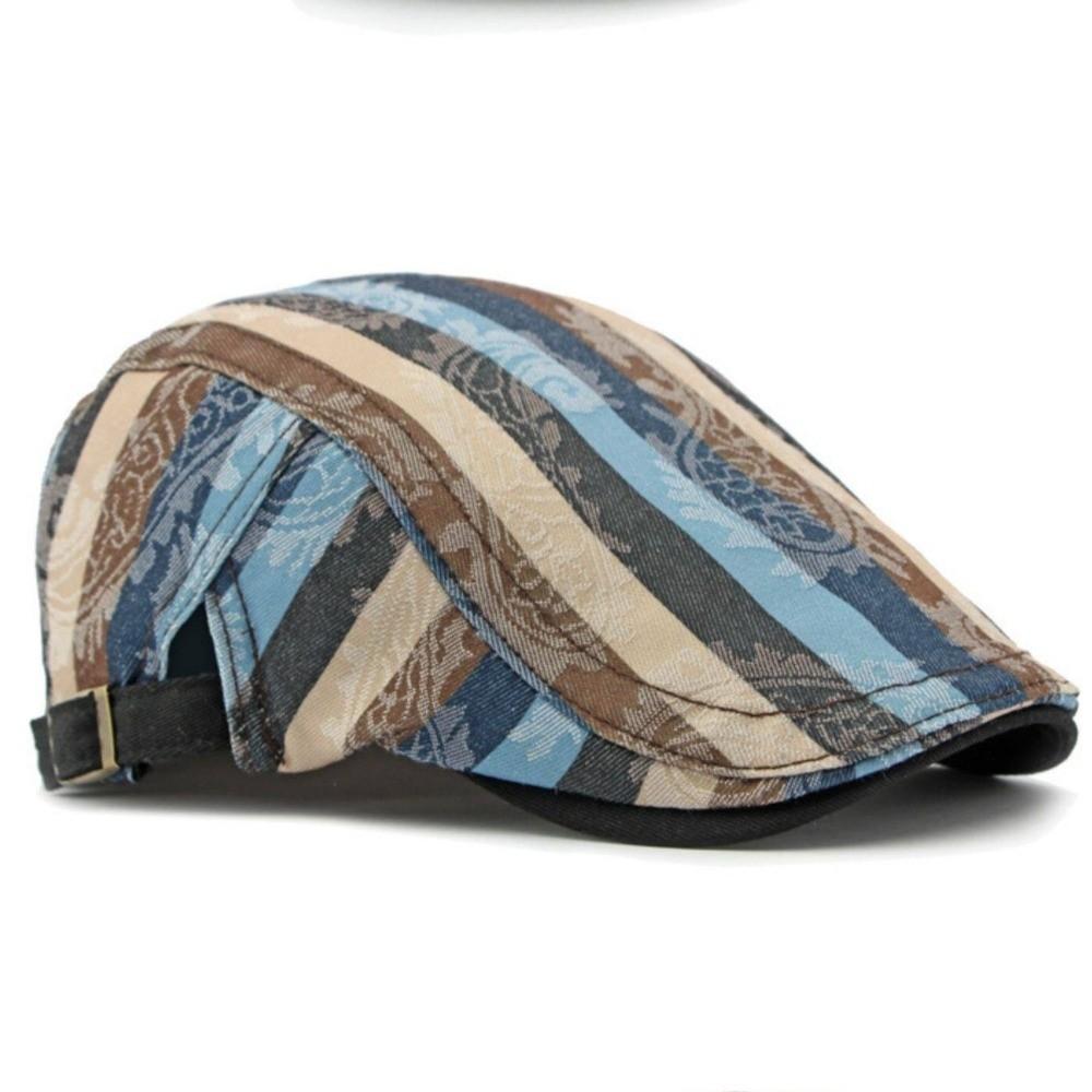 Vintage Printed Painter Beret Hats Thin Breathable Artist Painter Hat Casual Peaked Cap Women Men