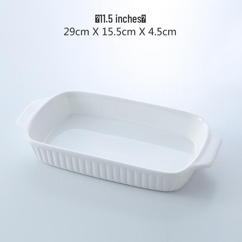 Western Style Ceramic Baking Dish - Oven Safe for Rice, Cheese, Pizza, and Pasta
