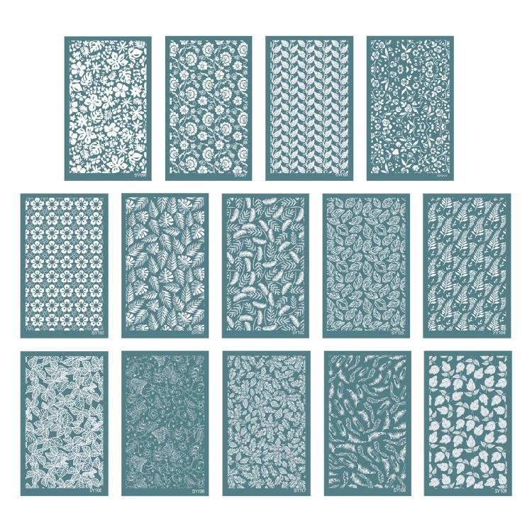 Reusable Silkscreen Stencils Working Clay Earrings Silk Screen Stencils for Clay
